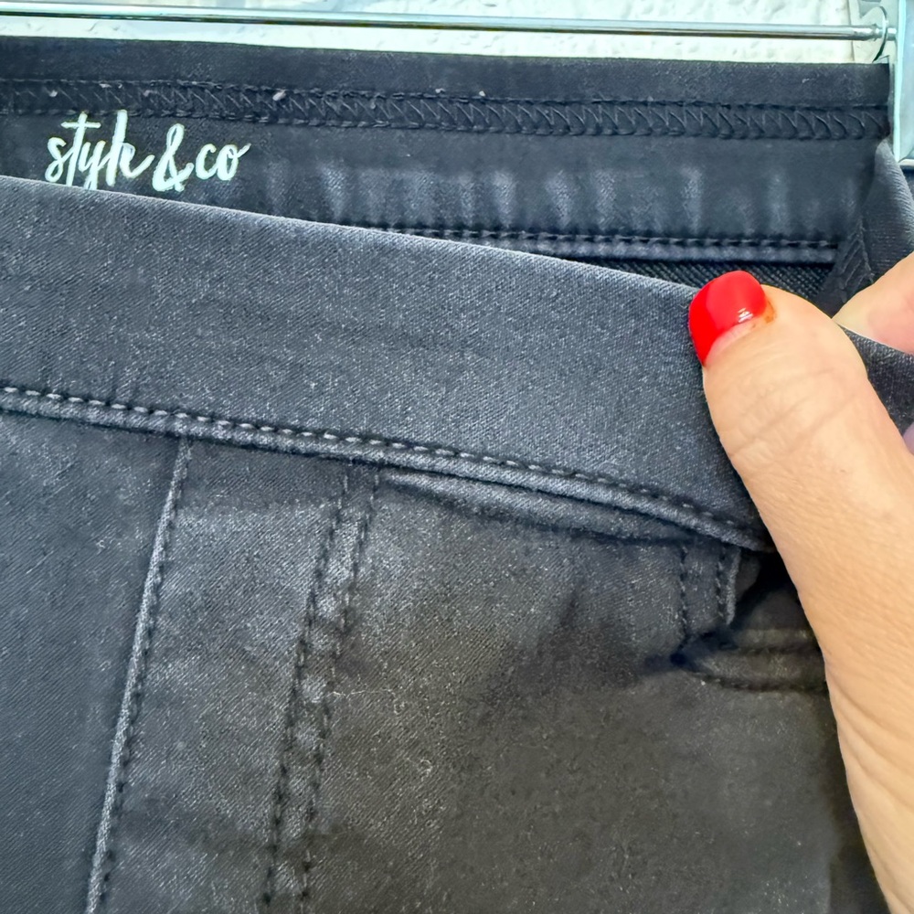 Black Skinny Jeans style & co Petite medium - Picture 7 of 14